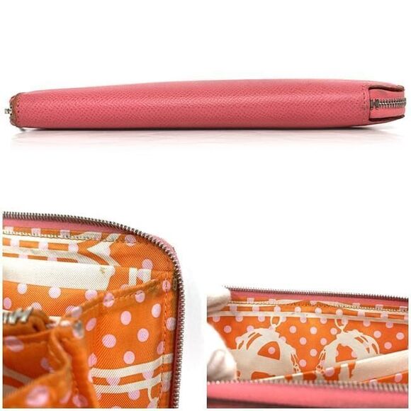 Hermes Bifold Long Wallet Azap Silk Quin Pink F20269 - Picture 9 of 10